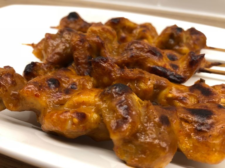 Red Curry Chicken Skewers