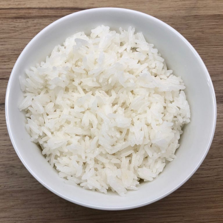 Thai Takeaway Style Jasmine Rice In A Serving Bowl