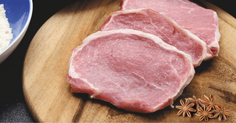 Slow cooked pork steaks with star anise ready to be slow cooked.